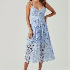 ASTR THE LABEL | Lace A Line Midi Dress
